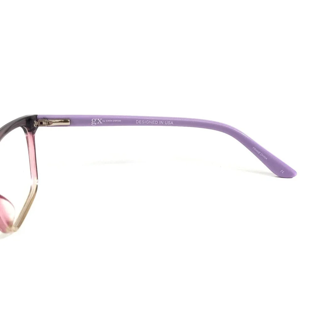 GX by Gwen Stefani Eyeglasses Frames GX824 PUR Purple Gradient Cat Eye 50-16-130